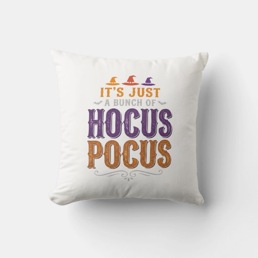 Oude Hocus Pocus Halloween Typografie Ontwerp_1 Kussen (Voorkant)