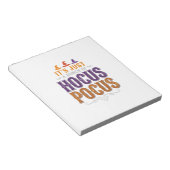 Oude Hocus Pocus Halloween Typografie Ontwerp_1 Notitieblok (Schuin)