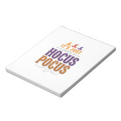 Oude Hocus Pocus Halloween Typografie Ontwerp_1 Notitieblok (Linkerzijde)
