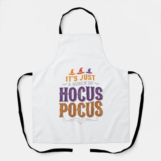 Oude Hocus Pocus Halloween Typografie Ontwerp_1 Schort (Voorkant)
