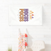 Oude Hocus Pocus Halloween Typografie Ontwerp_1 Spandoek (Insitu)
