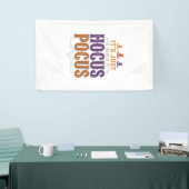 Oude Hocus Pocus Halloween Typografie Ontwerp_1 Spandoek (Beurs)