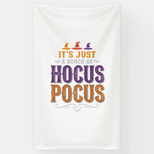 Oude Hocus Pocus Halloween Typografie Ontwerp_1 Spandoek