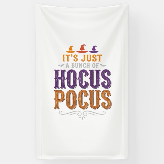 Oude Hocus Pocus Halloween Typografie Ontwerp_1 Spandoek (Verticaal)