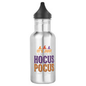 Oude Hocus Pocus Halloween Typografie Ontwerp_1 Waterfles (Links)