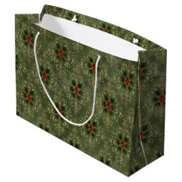 Oude Hollandse Damastpatroon met Hulst Groot Cadeauzakje