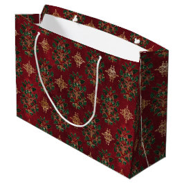 Oude Hollandse Damastpatroon met Hulst Groot Cadeauzakje