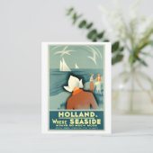 Oude Hollandse Reisposter Briefkaart (Staand voorkant)