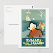 Oude Hollandse Reisposter Briefkaart (Voorkant / Achterkant)