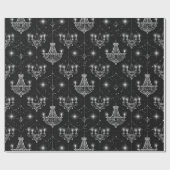 Oude Hollywood B & W kroonluchters ID1108 Cadeaupapier (Vlak)