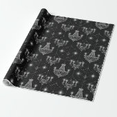 Oude Hollywood B & W kroonluchters ID1108 Cadeaupapier (Uitgerold)