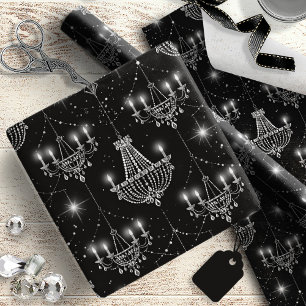 Oude Hollywood B & W kroonluchters ID1108 Cadeaupapier