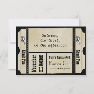 Oude Hollywood Broadway Ticket Trouw RSVP Kaartje
