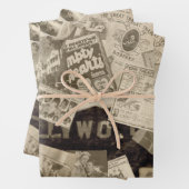 oude Hollywood filmster thema Inpakpapier Vel (In situ)