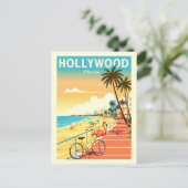 Oude Hollywood Florida Briefkaart (Staand voorkant)