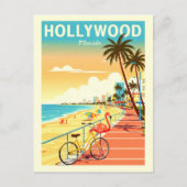 Oude Hollywood Florida Briefkaart (Voorkant)