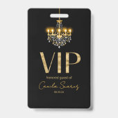 Oude Hollywood Glam Kroonluchter Sweet 16 ID1108 Badge (Voorzijde)