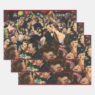 Oude Hollywood-thema feestelijke party met ballonn Inpakpapier Vel