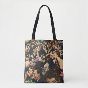 Oude Hollywood-thema feestelijke party met ballonn Tote Bag