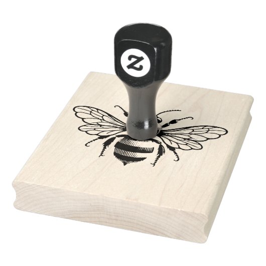 Oude hommel honingbij rubberstempel (Stempel)