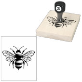Oude hommel honingbij rubberstempel (Gestempeld)