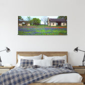 Oude Hond Run Cabin in Field of Wildflower Canvas Afdruk (Insitu (Slaapkamer))
