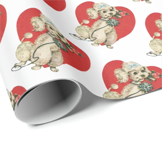 Oude Honden Valentijnsdag Inpakpapier (Rol Hoek)