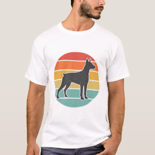 Oude Honden Zonsondergang Silhouet Vector Design_1 T-shirt