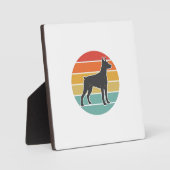 Oude honden zonsondergang silhouet vector ontwerp_ fotoplaat (Voorkant)