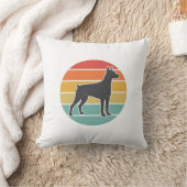 Oude honden zonsondergang Silhouet Vector ontwerp_ Kussen (Deken)