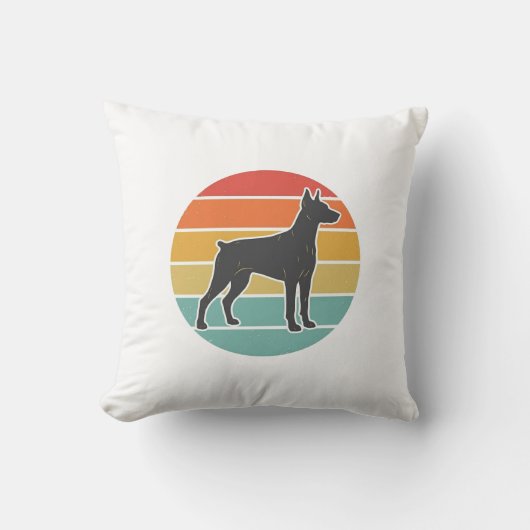 Oude honden zonsondergang Silhouet Vector ontwerp_ Kussen (Voorkant)