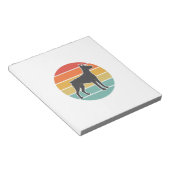 Oude honden zonsondergang Silhouet Vector ontwerp_ Notitieblok (Schuin)