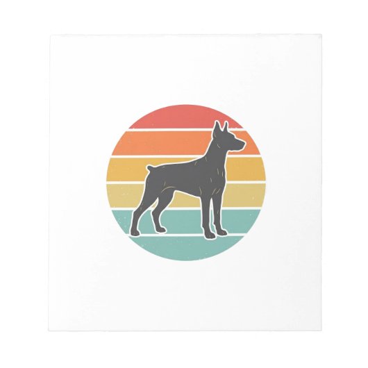 Oude honden zonsondergang Silhouet Vector ontwerp_ Notitieblok (Voorkant)