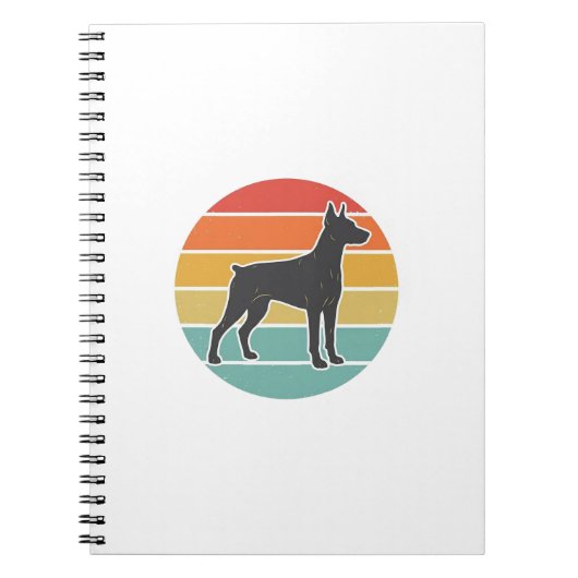 Oude honden zonsondergang Silhouet Vector ontwerp_ Notitieboek (Voorkant)