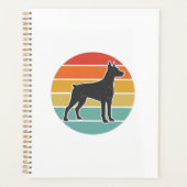 Oude honden zonsondergang Silhouet Vector ontwerp_ Planner (Voorkant)