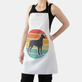 Oude honden zonsondergang Silhouet Vector ontwerp_ Schort (Insitu)