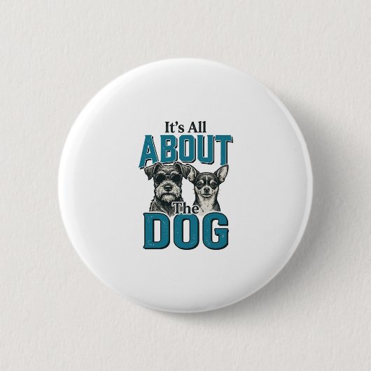 Oude hondliefhebber citaat vector ontwerp_1 ronde button 5,7 cm (Voorkant)