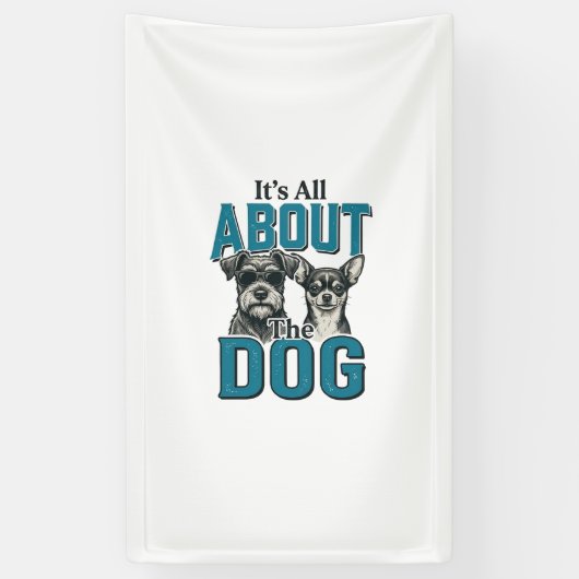 Oude hondliefhebber citaat vector ontwerp_1 spandoek (Verticaal)