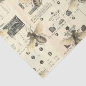 Oude Honey Bee Serie Ontwerp 10 Tissue Papier (Detail)