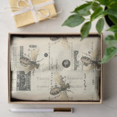 Oude Honey Bee Serie Ontwerp 10 Tissue Papier (Geschenk)