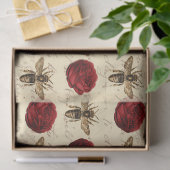 Oude Honey Bee Serie Ontwerp 6 Tissuepapier (Geschenk)