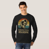 Oude Hongaarse Vizsla Opa Hond Vaderdag T-shirt (Voorkant volledig)