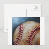 Oude honkbal briefkaart (Voorkant / Achterkant)