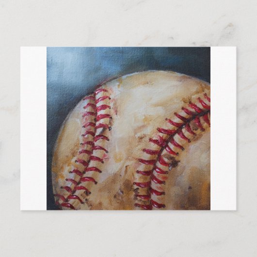 Oude honkbal briefkaart (Voorkant)