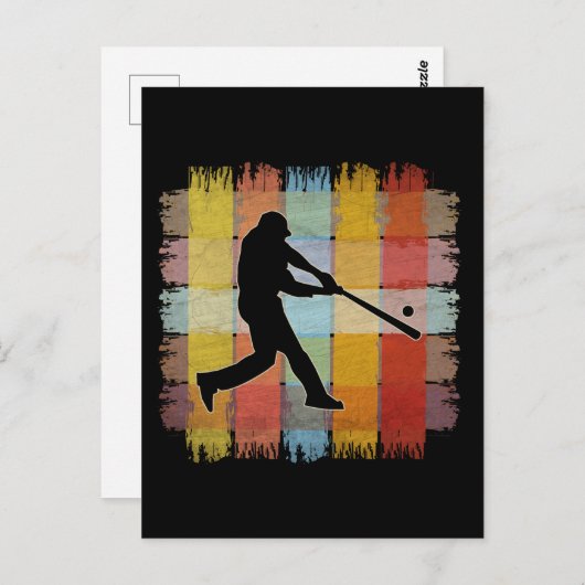 Oude Honkbal Briefkaart (Voorkant / Achterkant)