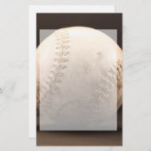 Oude honkbal briefpapier (Voorkant / Achterkant)