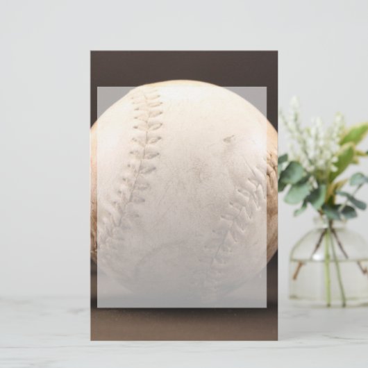 Oude honkbal briefpapier (Staand voorkant)