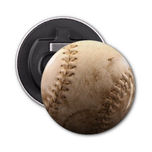 Oude honkbal button flesopener
