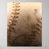 Oude honkbal dicht poster (Voorkant)