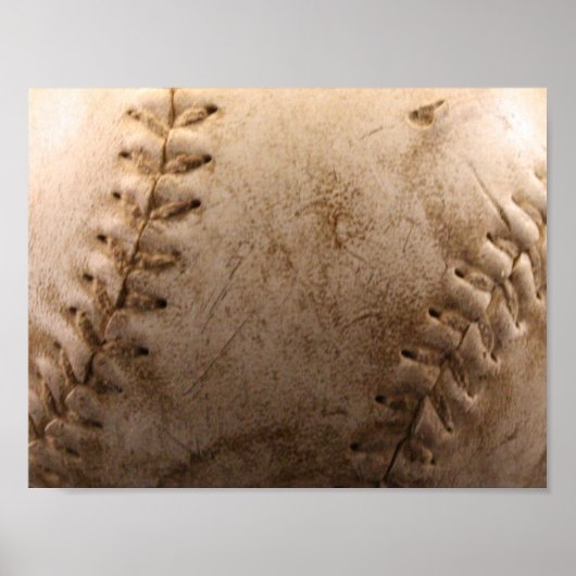 Oude honkbal poster (Voorkant)